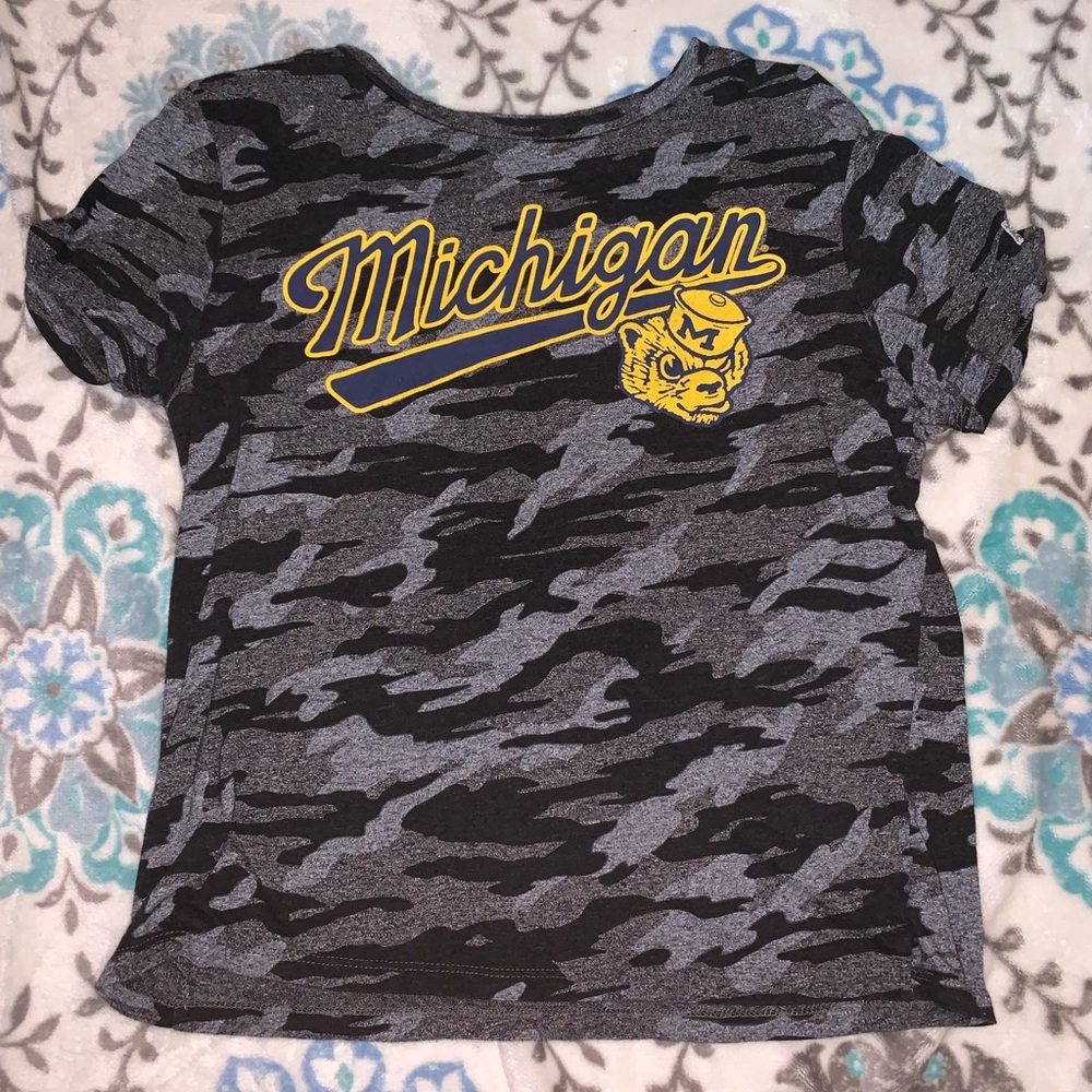 Black & Gray Camo UofM Shirt!